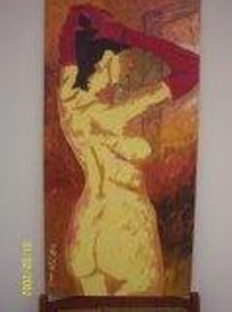 DESNUDO 1 Oil Canvas Figure Painting