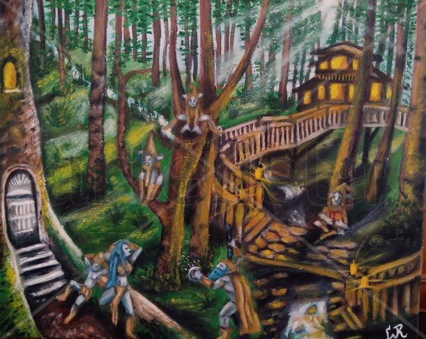 EL BOSQUE DE BEGOTULIA Oil Canvas Others