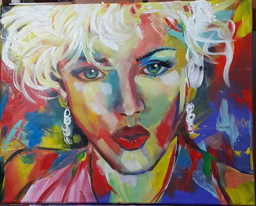 madonna Acrylic Canvas Portrait