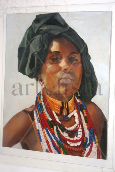 mujer guajira Oil Canvas Portrait