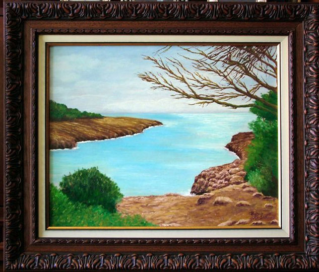 CALA DE SALOU Oil Canvas Marine Painting