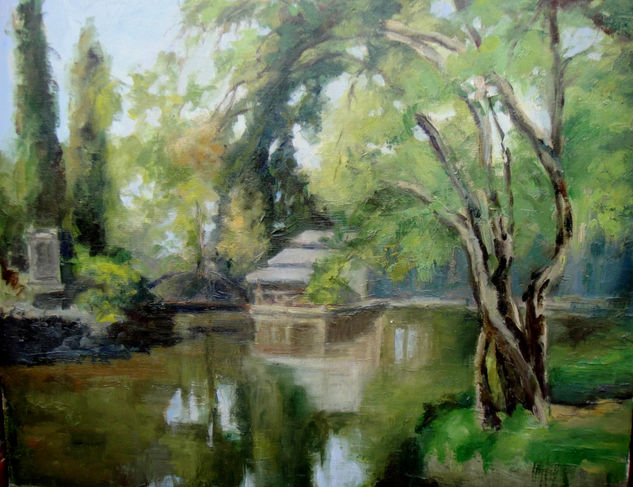 El Estanque Oil Canvas Landscaping