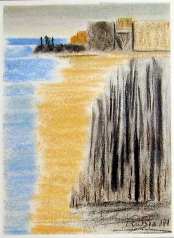 PINAR Y PLAYA Pastel Paper Landscaping