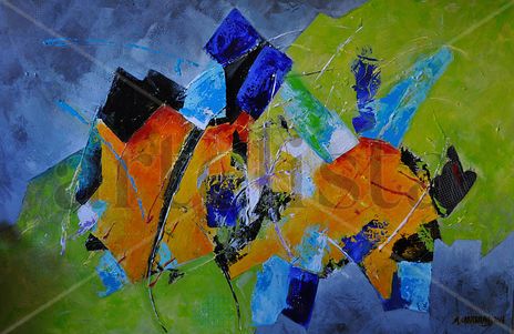 Abstracto en verdes...