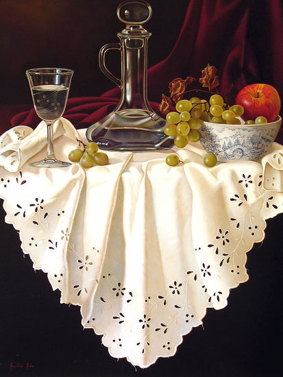 Copa de Cristal Oil Canvas Still Life Paintings