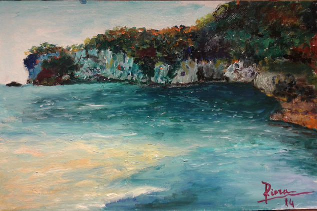 Cala Macarella, Menorca Oil Others Marine Painting