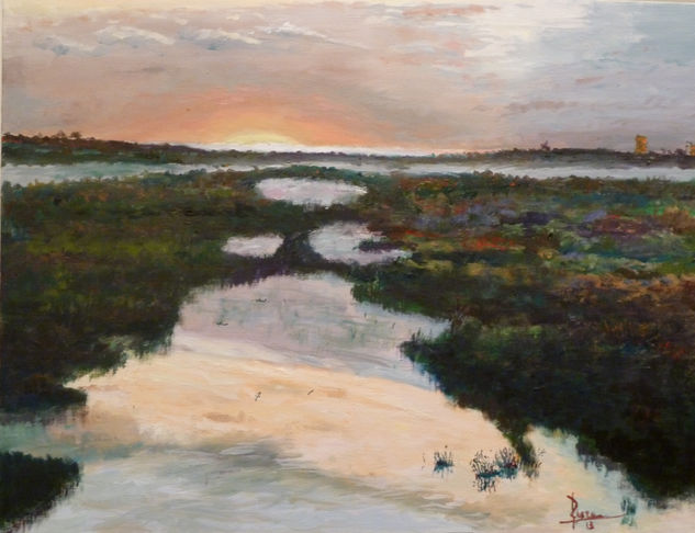 Atardecer Óleo Lienzo Paisaje