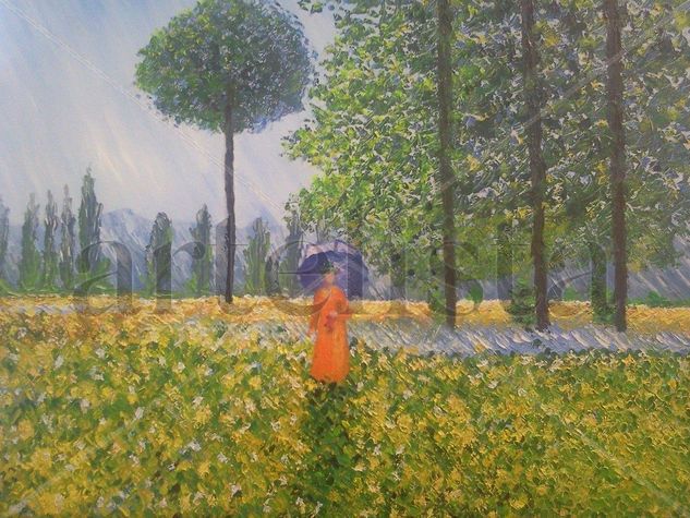 Bajo la Primavera Oil Canvas Landscaping