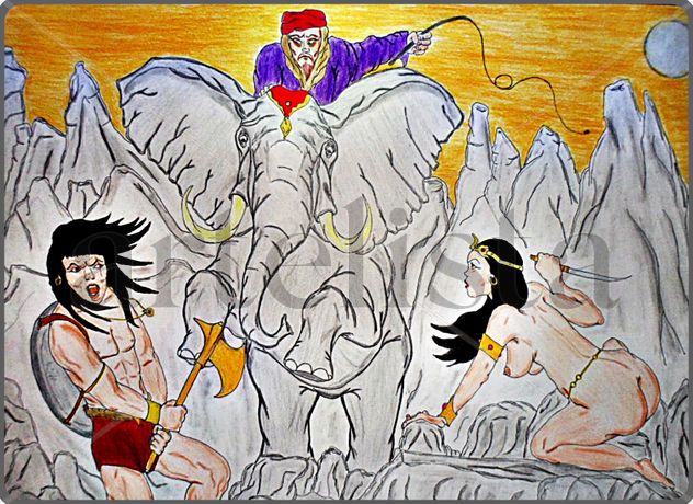 La carga del elefante.