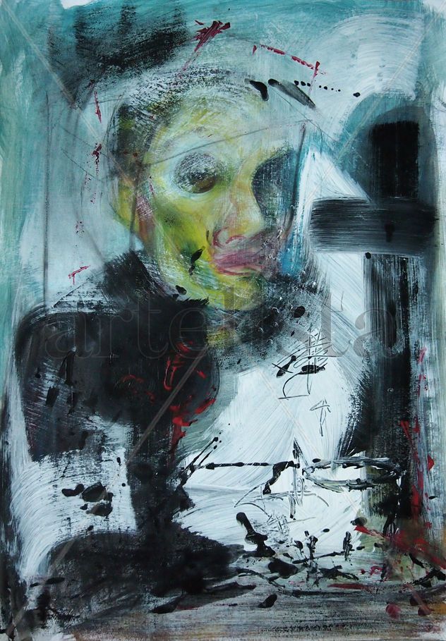 Retrato de hombre y su sombra