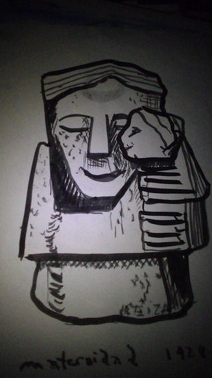 Sin titúlo Ink Paper Figure Painting