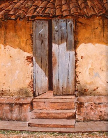 Puerta Trinitaria Oil Canvas Landscaping