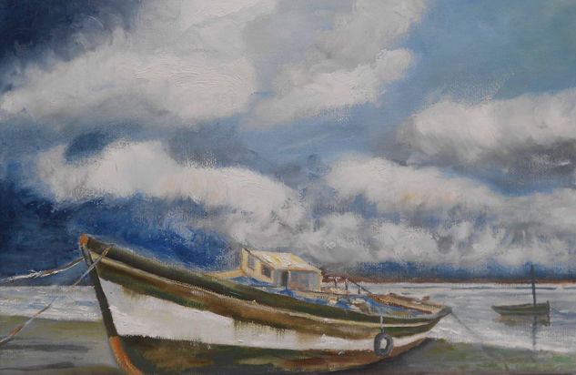 MINICUADROS. MARINA-63 Oil Canvas Marine Painting