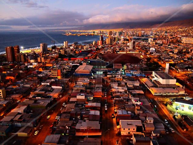 Anochecer en Antofagasta