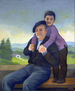 Abuelo con nieto