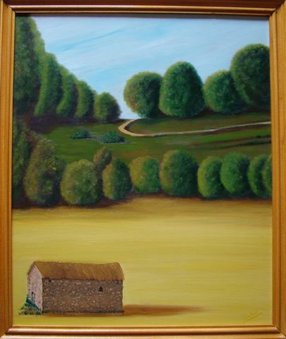 PAISAJE EXTREMEÑO Oil Panel Landscaping