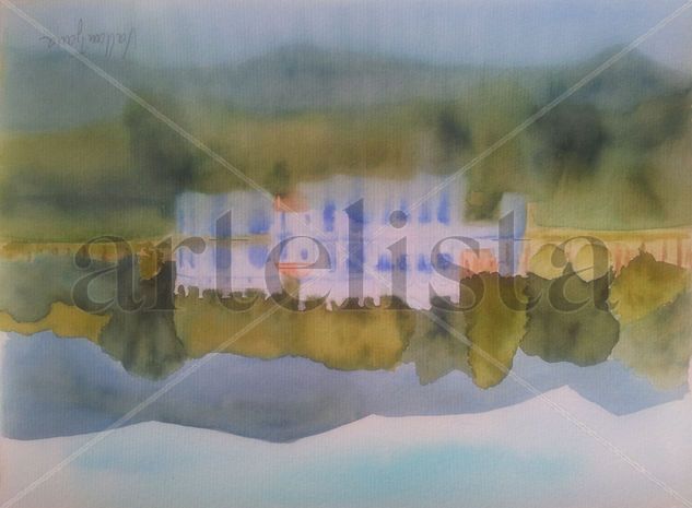 Banyoles, 2011 Watercolour Paper Landscaping