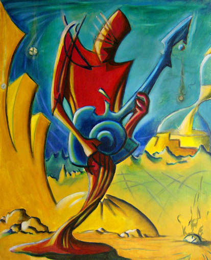 El imposible estatismo del sonido dinámico Oil Canvas Figure Painting