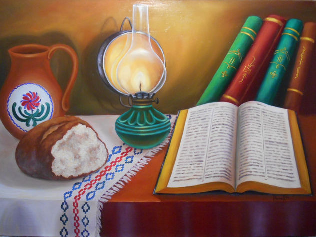 food for body and soul Oil Canvas Still Life Paintings