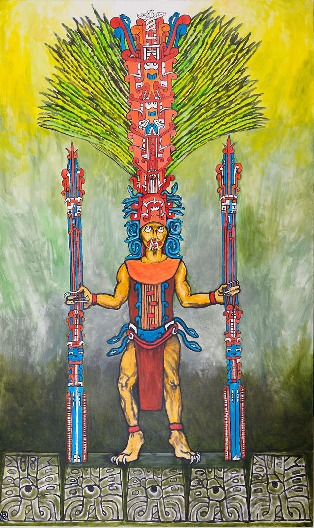 Retrato del señor de los cetros sagrados