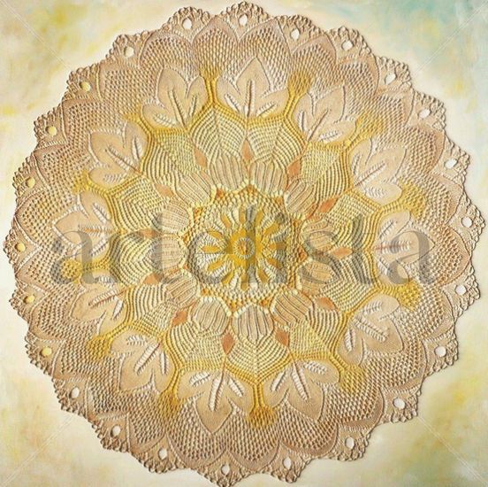 Mandala Óleo Tabla Otros