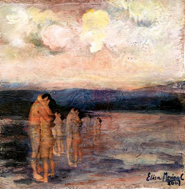 Abrazados en el río Tormes