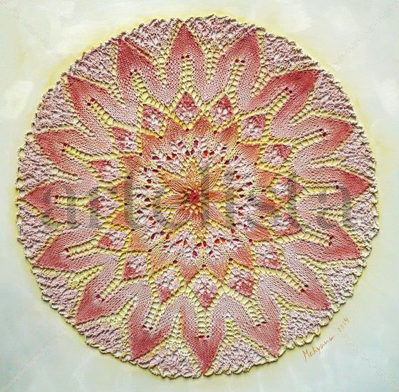 Mandala Óleo Tabla Otros