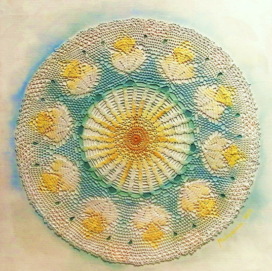 Mandala Óleo Tabla Otros