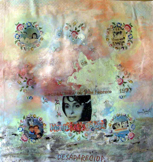 Homenaje a Maria Rosa Tolosa Mixed media Canvas Figure Painting