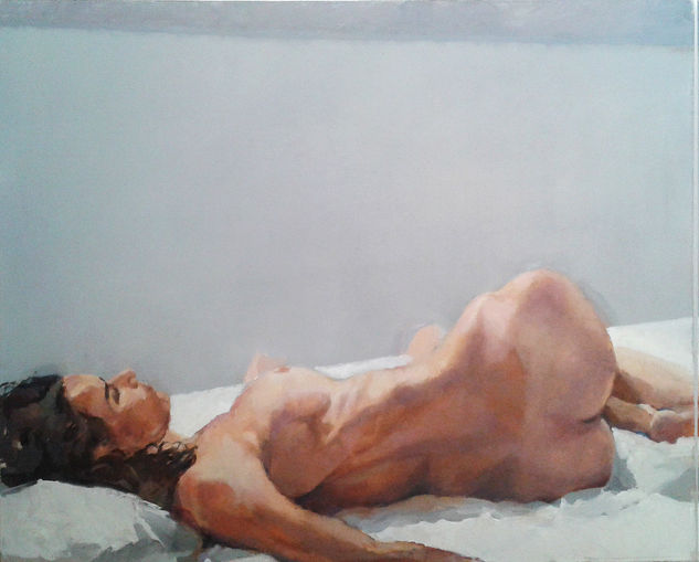 Grey Model Oil Canvas Nude Paintings