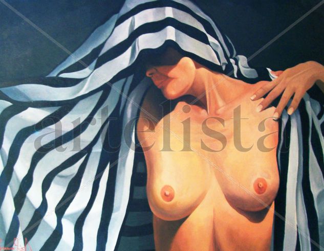 OCULTANDOSE Oil Canvas Nude Paintings