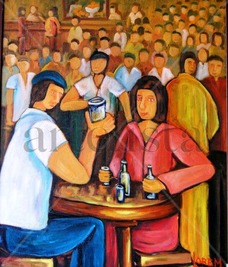 BRINDIS Oil Canvas Figure Painting