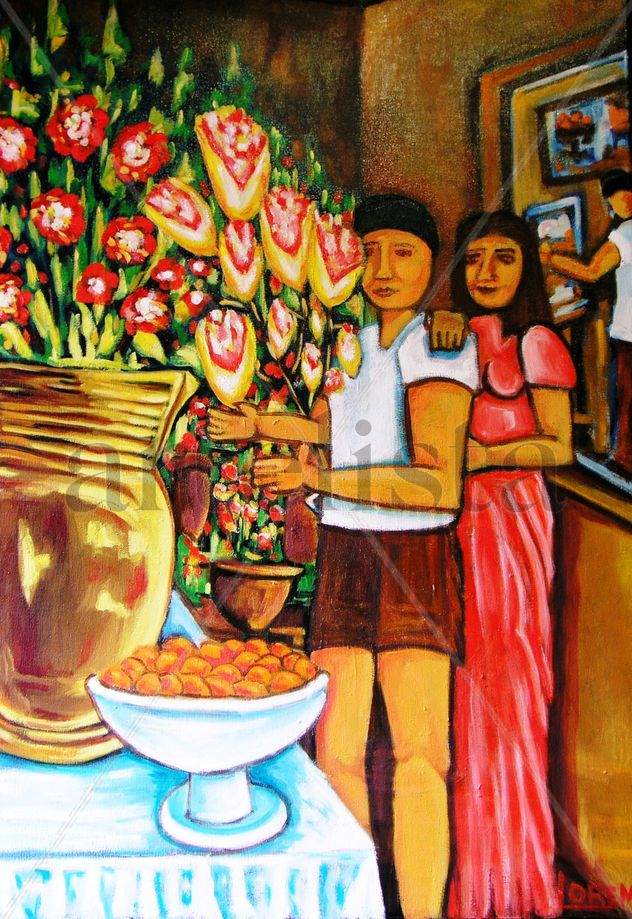 PINTANDO EN EL INVERNADERO
