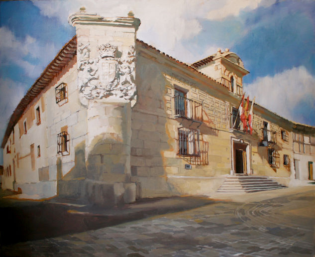 Ayuntamiento Osorno . Encargo Oil Canvas Landscaping