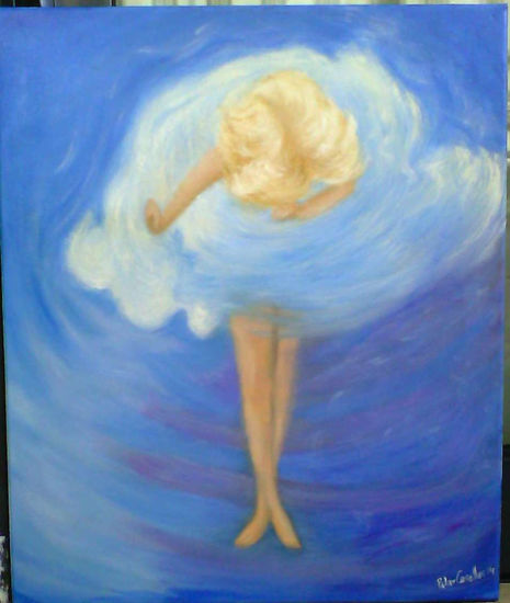 Bailar en el agua Oil Canvas Figure Painting