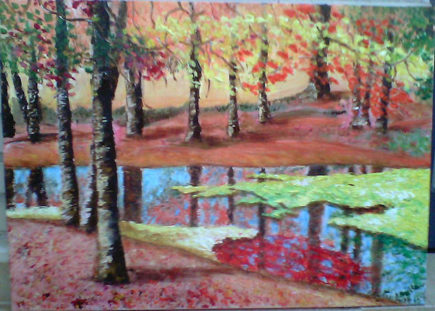 un otoño más Oil Canvas Landscaping