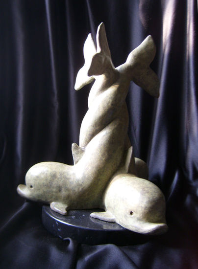 Dolphins Bronze Figurative