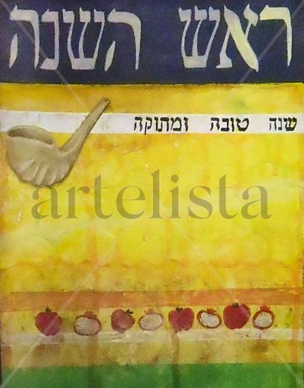 Rosh Hashana Acrylic Canvas Figure Painting