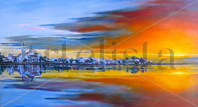 AMANECER ROCIERO Oil Panel Landscaping