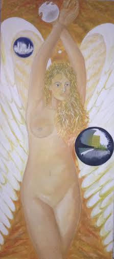 angel Oil Canvas Nude Paintings