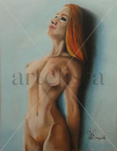 Desnudo Pastel Cartulina Desnudos