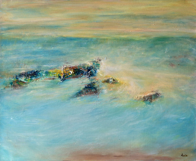 Rocas en el mar Oil Canvas Marine Painting