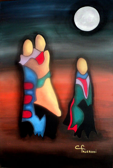 HERMANDAD Acrylic Panel Figure Painting