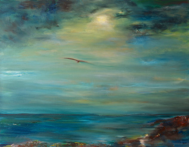 La gaviota Oil Canvas Marine Painting