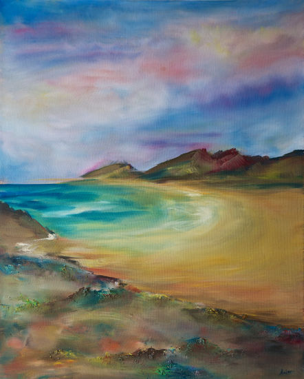 Playa de Cofete Oil Canvas Marine Painting