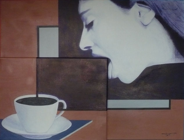 Café solo Mixed media Canvas Others