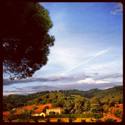 Paisaje en el ocaso