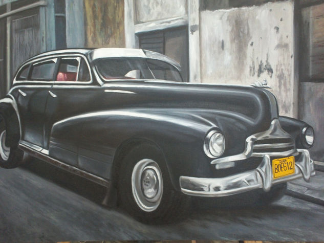 carro antiguo Oil Canvas Figure Painting