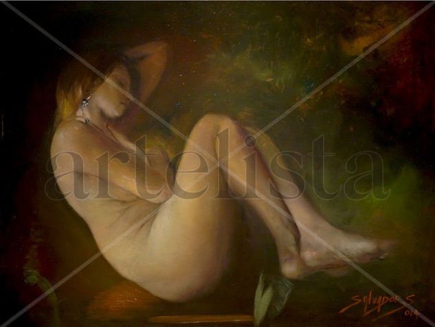 En mis pensamientos Oil Canvas Nude Paintings