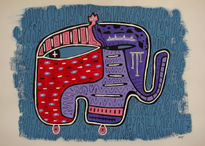 Elefante azul